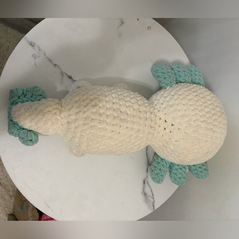 Crocheted Plush Axolotl - Picture 5 of 5